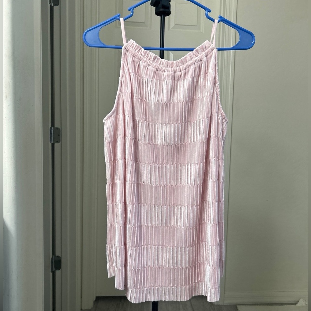 Velvet look Sleeveless Top